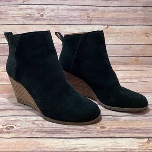 Lucky Brand Yezzah Wedge Bootie, black